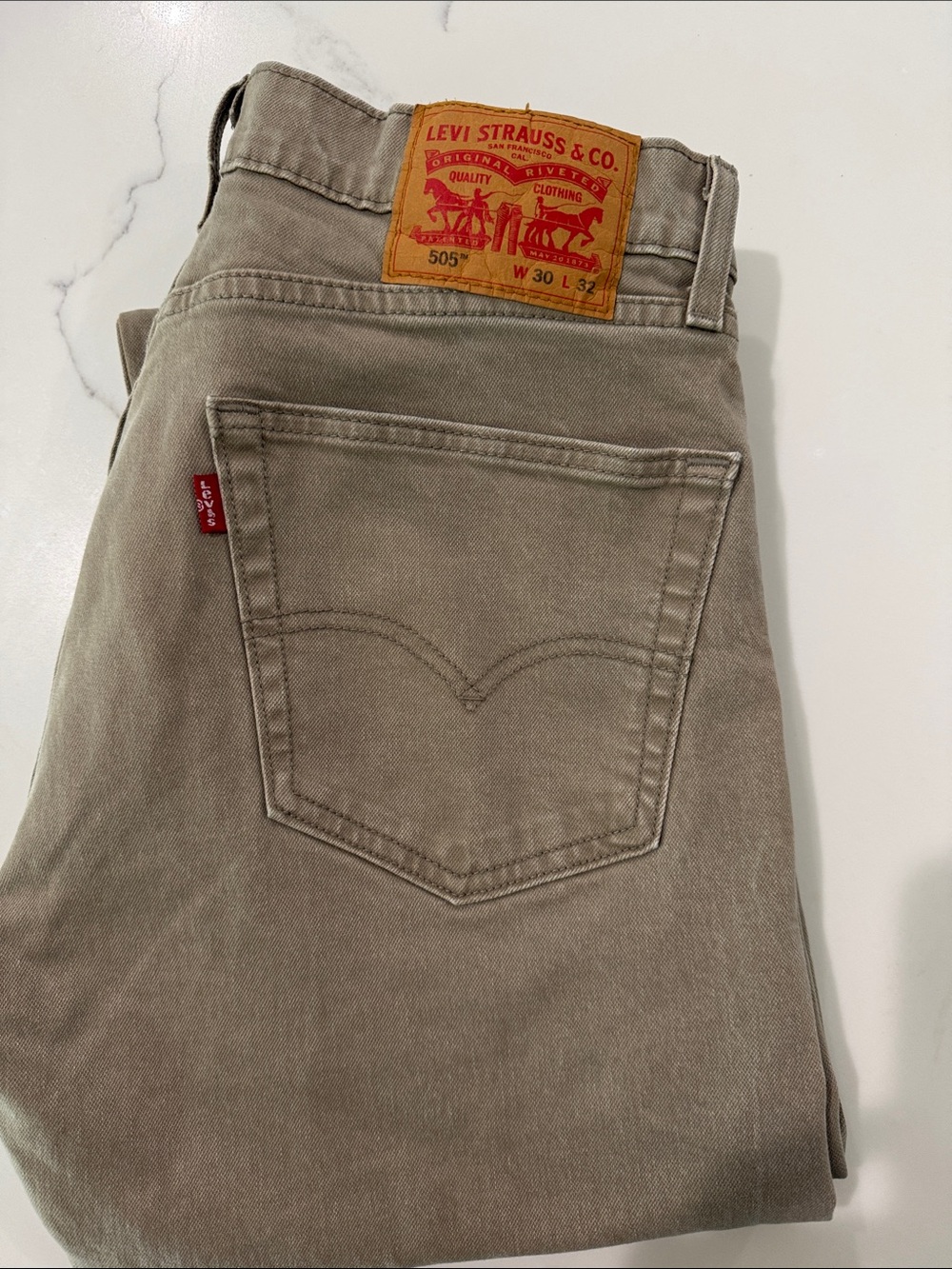 Levi's Men's Straight Jeans in Taupe Beige